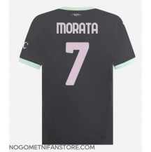 Moški AC Milan Alvaro Morata #7 Replika nogometni dresi Tretji 2024-25 Kratek Rokav