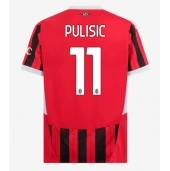 Moški AC Milan Christian Pulisic #11 Replika nogometni dresi Domači 2024-25 Kratek Rokav