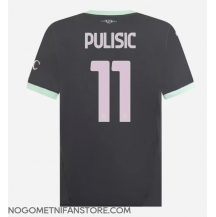 Moški AC Milan Christian Pulisic #11 Replika nogometni dresi Tretji 2024-25 Kratek Rokav