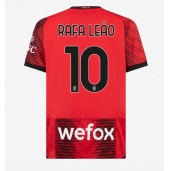 Moški AC Milan Rafael Leao #10 Replika nogometni dresi Domači 2023-24 Kratek Rokav