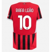 Moški AC Milan Rafael Leao #10 Replika nogometni dresi Domači 2024-25 Kratek Rokav