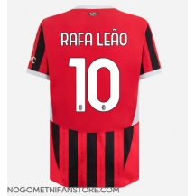 Moški AC Milan Rafael Leao #10 Replika nogometni dresi Domači 2024-25 Kratek Rokav