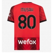 Moški AC Milan Yunus Musah #80 Replika nogometni dresi Domači 2023-24 Kratek Rokav