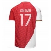 Moški AS Monaco Aleksandr Golovin #17 Replika nogometni dresi Domači 2023-24 Kratek Rokav