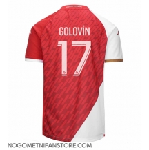 Moški AS Monaco Aleksandr Golovin #17 Replika nogometni dresi Domači 2023-24 Kratek Rokav