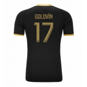 Moški AS Monaco Aleksandr Golovin #17 Replika nogometni dresi Gostujoči 2023-24 Kratek Rokav