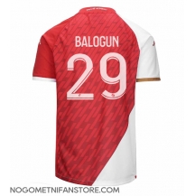 Moški AS Monaco Folarin Balogun #29 Replika nogometni dresi Domači 2023-24 Kratek Rokav