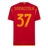 Moški AS Roma Leonardo Spinazzola #37 Replika nogometni dresi Domači 2023-24 Kratek Rokav