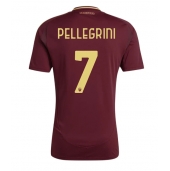 Moški AS Roma Lorenzo Pellegrini #7 Replika nogometni dresi Domači 2024-25 Kratek Rokav