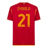 Moški AS Roma Paulo Dybala #21 Replika nogometni dresi Domači 2023-24 Kratek Rokav