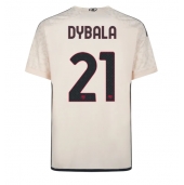 Moški AS Roma Paulo Dybala #21 Replika nogometni dresi Gostujoči 2023-24 Kratek Rokav