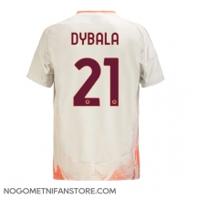 Moški AS Roma Paulo Dybala #21 Replika nogometni dresi Gostujoči 2024-25 Kratek Rokav