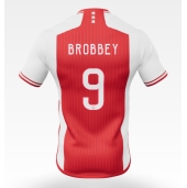 Moški Ajax Brian Brobbey #9 Replika nogometni dresi Domači 2023-24 Kratek Rokav