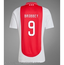 Moški Ajax Brian Brobbey #9 Replika nogometni dresi Domači 2024-25 Kratek Rokav