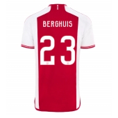 Moški Ajax Steven Berghuis #23 Replika nogometni dresi Domači 2023-24 Kratek Rokav