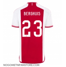 Moški Ajax Steven Berghuis #23 Replika nogometni dresi Domači 2023-24 Kratek Rokav