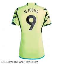 Moški Arsenal Gabriel Jesus #9 Replika nogometni dresi Gostujoči 2023-24 Kratek Rokav