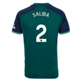 Moški Arsenal William Saliba #2 Replika nogometni dresi Tretji 2023-24 Kratek Rokav