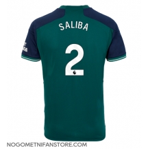 Moški Arsenal William Saliba #2 Replika nogometni dresi Tretji 2023-24 Kratek Rokav