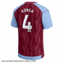 Moški Aston Villa Ezri Konsa #4 Replika nogometni dresi Domači 2023-24 Kratek Rokav