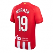 Moški Atletico Madrid Alvaro Morata #19 Replika nogometni dresi Domači 2023-24 Kratek Rokav