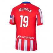 Moški Atletico Madrid Alvaro Morata #19 Replika nogometni dresi Domači 2024-25 Kratek Rokav