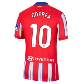 Moški Atletico Madrid Angel Correa #10 Replika nogometni dresi Domači 2024-25 Kratek Rokav