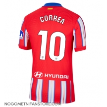 Moški Atletico Madrid Angel Correa #10 Replika nogometni dresi Domači 2024-25 Kratek Rokav