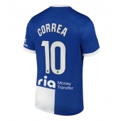 Moški Atletico Madrid Angel Correa #10 Replika nogometni dresi Gostujoči 2023-24 Kratek Rokav