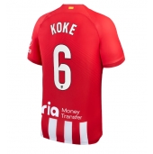 Moški Atletico Madrid Koke #6 Replika nogometni dresi Domači 2023-24 Kratek Rokav