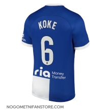 Moški Atletico Madrid Koke #6 Replika nogometni dresi Gostujoči 2023-24 Kratek Rokav