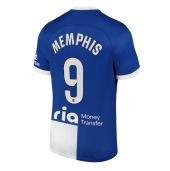 Moški Atletico Madrid Memphis Depay #9 Replika nogometni dresi Gostujoči 2023-24 Kratek Rokav