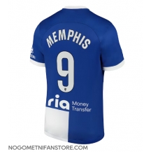 Moški Atletico Madrid Memphis Depay #9 Replika nogometni dresi Gostujoči 2023-24 Kratek Rokav