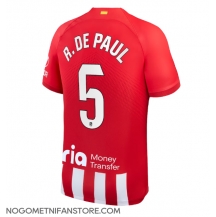 Moški Atletico Madrid Rodrigo De Paul #5 Replika nogometni dresi Domači 2023-24 Kratek Rokav