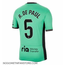 Moški Atletico Madrid Rodrigo De Paul #5 Replika nogometni dresi Tretji 2023-24 Kratek Rokav