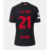 Moški Barcelona Frenkie de Jong #21 Replika nogometni dresi Gostujoči 2024-25 Kratek Rokav