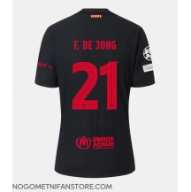 Moški Barcelona Frenkie de Jong #21 Replika nogometni dresi Gostujoči 2024-25 Kratek Rokav