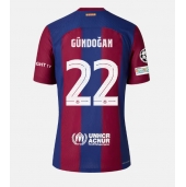 Moški Barcelona Ilkay Gundogan #22 Replika nogometni dresi Domači 2023-24 Kratek Rokav