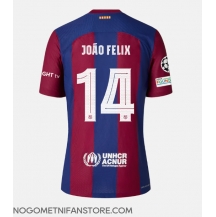 Moški Barcelona Joao Felix #14 Replika nogometni dresi Domači 2023-24 Kratek Rokav