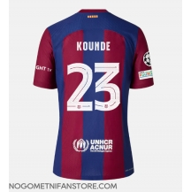 Moški Barcelona Jules Kounde #23 Replika nogometni dresi Domači 2023-24 Kratek Rokav