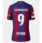 Moški Barcelona Robert Lewandowski #9 Replika nogometni dresi Domači 2023-24 Kratek Rokav