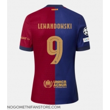 Moški Barcelona Robert Lewandowski #9 Replika nogometni dresi Domači 2024-25 Kratek Rokav