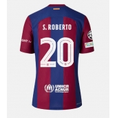 Moški Barcelona Sergi Roberto #20 Replika nogometni dresi Domači 2023-24 Kratek Rokav