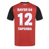 Moški Bayer Leverkusen Edmond Tapsoba #12 Replika nogometni dresi Domači 2024-25 Kratek Rokav