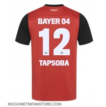 Moški Bayer Leverkusen Edmond Tapsoba #12 Replika nogometni dresi Domači 2024-25 Kratek Rokav