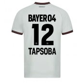 Moški Bayer Leverkusen Edmond Tapsoba #12 Replika nogometni dresi Gostujoči 2023-24 Kratek Rokav