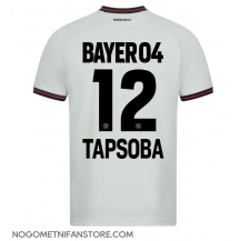 Moški Bayer Leverkusen Edmond Tapsoba #12 Replika nogometni dresi Gostujoči 2023-24 Kratek Rokav