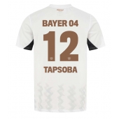 Moški Bayer Leverkusen Edmond Tapsoba #12 Replika nogometni dresi Gostujoči 2024-25 Kratek Rokav