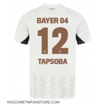 Moški Bayer Leverkusen Edmond Tapsoba #12 Replika nogometni dresi Gostujoči 2024-25 Kratek Rokav