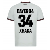 Moški Bayer Leverkusen Granit Xhaka #34 Replika nogometni dresi Gostujoči 2023-24 Kratek Rokav